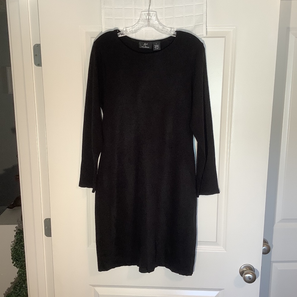 Lennie For Nina Leonard Casual Sweater Dress Black Size L